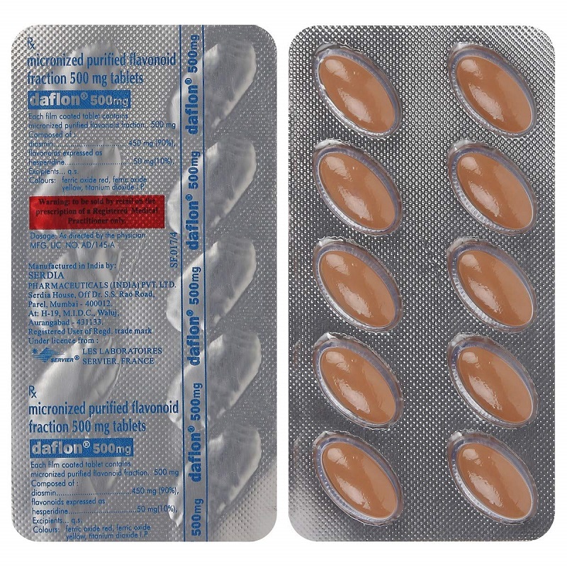 Daflon 500mg vĩ thuốc