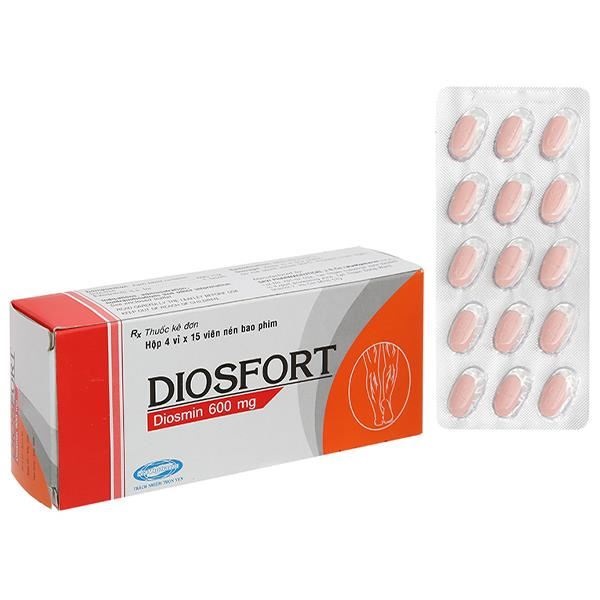 Diosfort 600mg hộp thuốc